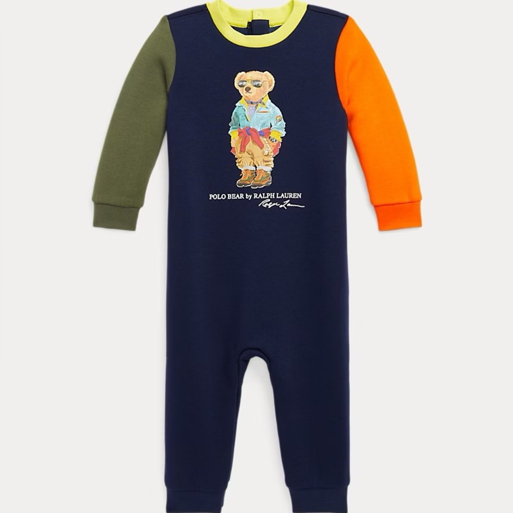 POLO RALPH LAUREN Baby Boy's Polo Bear Graphic Coverall 9 months